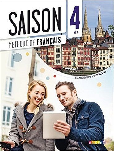 کتاب آموزشی فرانسوی Saison niveau 4 B2 – livre de l’eleve + cahier + dvd (رنگی)