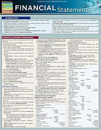دانلود نسخه کامل کتاب Financial Statements: QuickStudy Laminated Reference Guide