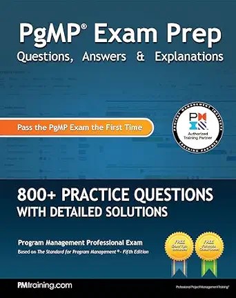 دانلود نسخه کامل کتاب PgMP Exam Prep Questions, Answers & Explanations: 800+ Practice Questions with Detailed Solutions
