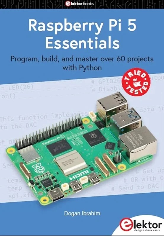 دانلود نسخه کامل کتاب \nRaspberry Pi 5 Essentials: Program, build, and master over 60 projects with Python سورنا بوک