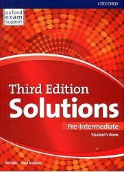 کتاب آموزشی سولوشنز پری اینترمدیت ویرایش سوم Solutions Pre-Intermediate 3rd Edition