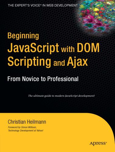 دانلود نسخه کامل کتاب Beginning JavaScript with DOM Scripting and Ajax