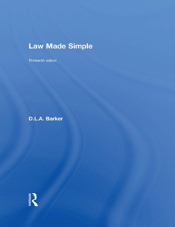 کتاب Law Made Simple 13th Edition