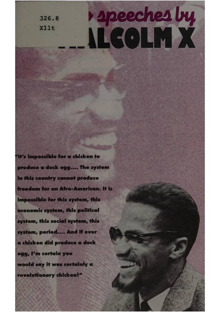 دانلود نسخه کامل کتاب Two speeches by Malcolm X