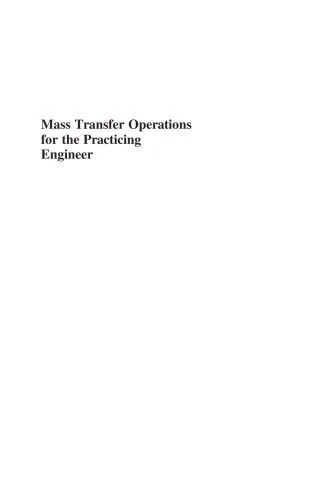 دانلود نسخه کامل کتاب Mass Transfer Operations for the Practicing Engineer (Essential Engineering Calculations Series)