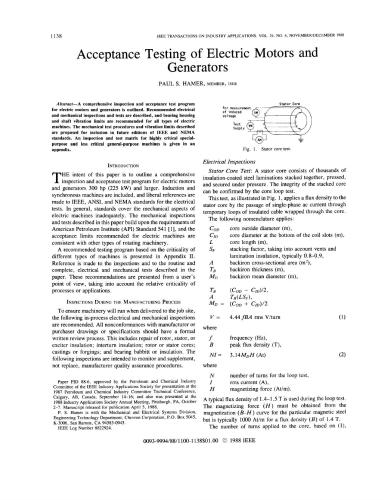 دانلود نسخه کامل کتاب Acceptance testing of electrical motors and generators