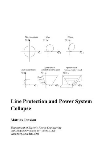 دانلود نسخه کامل کتاب Mattias Jonsson, Line Protection and Power System Collapse