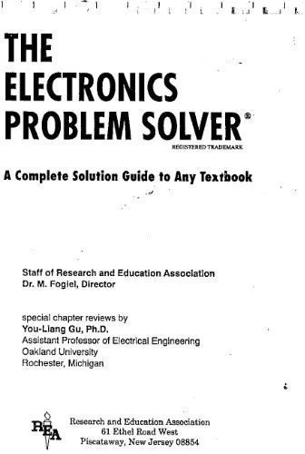 دانلود نسخه کامل کتاب The Electronics Problem Solver
