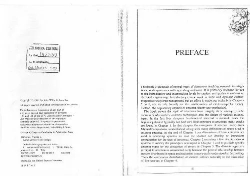 دانلود نسخه کامل کتاب Antenna Theory and Design