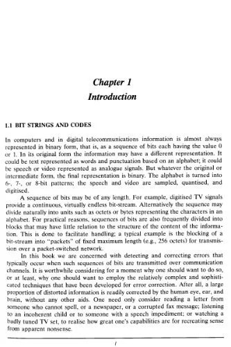 دانلود نسخه کامل کتاب Introduction to error-correcting codes