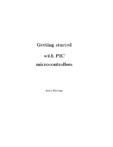 دانلود نسخه کامل کتاب Getting Started with PIC Microcontrollers