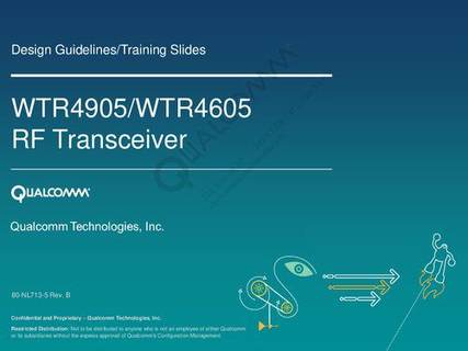 دانلود کتاب WTR4905/WTR4605 RF Transceiver – فرستنده و گیرنده RF WTR4905/WTR4605
