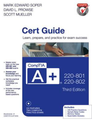 دانلود کتاب CompTIA A+ 220-801 and 220-802 authorized cert guide – راهنمای گواهی مجاز CompTIA A+ 220-801 و 220-802