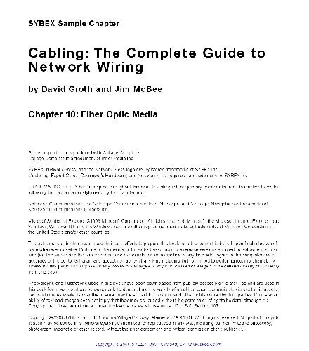دانلود نسخه کامل کتاب Fiber Optics Media