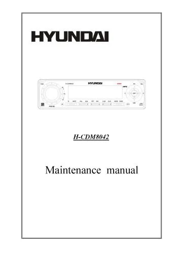 دانلود نسخه کامل کتاب Service Manual H-CDM8042