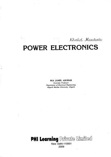 دانلود نسخه کامل کتاب POWER ELECTRONICS