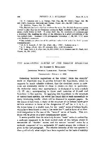 دانلود نسخه کامل کتاب The Electronic States of the Helium Molecule