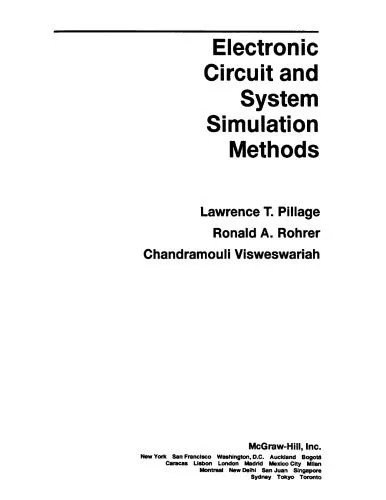 دانلود نسخه کامل کتاب Electronic Circuit and System Simulation Methods