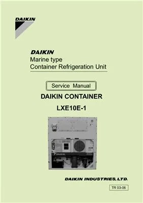 دانلود نسخه کامل کتاب Marine type Conteiner Refrigeration Unit. Service Manual. Model LXE10E-1