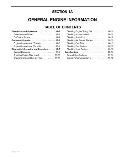 دانلود نسخه کامل کتاب Daewoo Matiz Service Manual