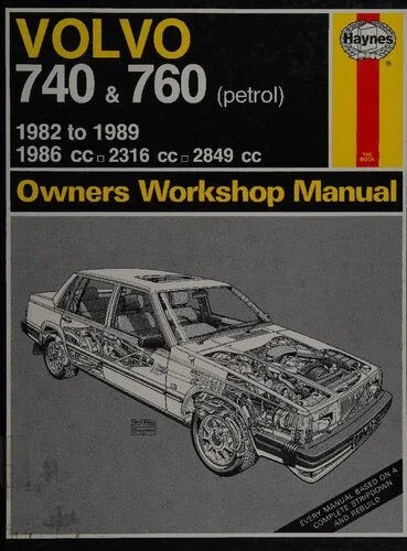 دانلود نسخه کامل کتاب Haynes Volvo 740 & 760 Owners Workshop Manual