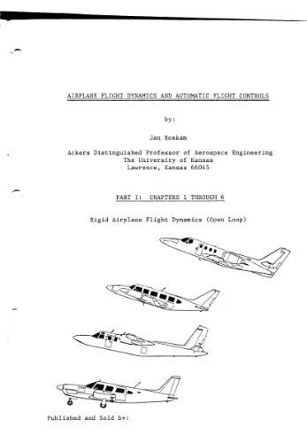 دانلود نسخه کامل کتاب Airplane Flight Dynamics And Automatic Flight Controls