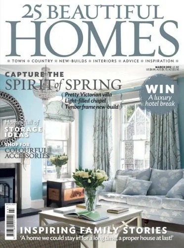 دانلود نسخه کامل کتاب 25 Beautiful Homes – March 2012