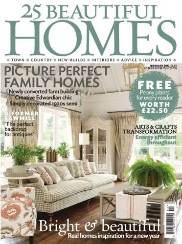 دانلود نسخه کامل کتاب 25 Beautiful Homes – February 2012