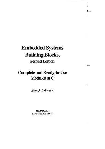 دانلود نسخه کامل کتاب Embedded systems building blocks