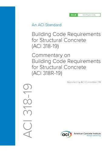 دانلود نسخه کامل کتاب Building Code Requirements and Commentary for Structural Concrete (ACI 318-19)