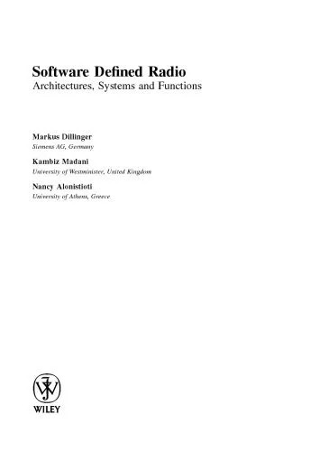 دانلود نسخه کامل کتاب Software Defined Radio: Architectures, Systems and Functions