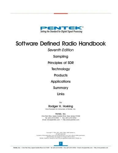 دانلود نسخه کامل کتاب Software Defined Radio Handbook