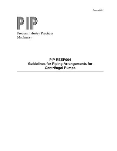 دانلود نسخه کامل کتاب Guidelines for Piping Arrangements for Centrifugal Pumps
