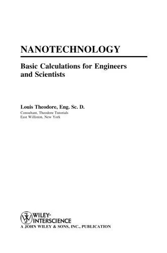 دانلود نسخه کامل کتاب Nanotechnology: Basic Calculations for Engineers and Scientists