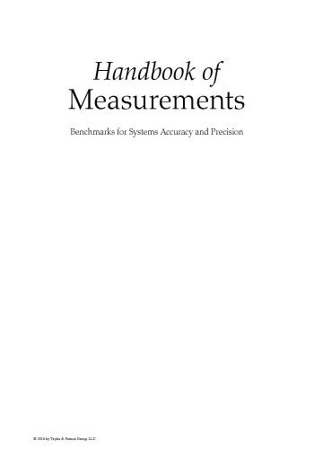 دانلود نسخه کامل کتاب Handbook of measurements : benchmarks for systems accuracy and precision