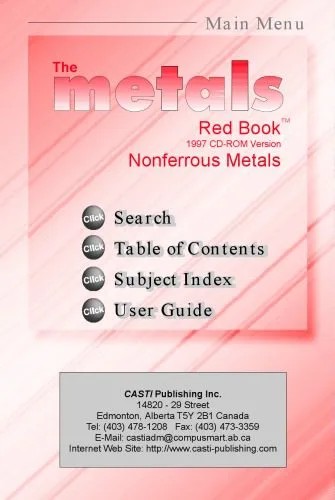 دانلود نسخه کامل کتاب The Metals Red Book, Volume 2: Nonferrous Metals (Metals Data Book Series)
