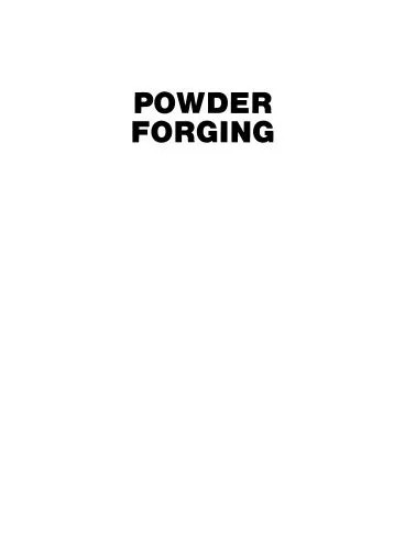 دانلود نسخه کامل کتاب Powder Forging