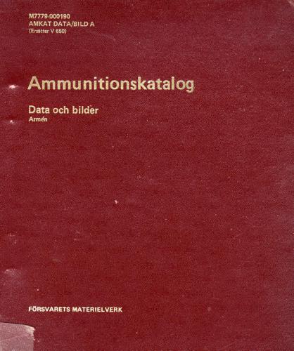 دانلود نسخه کامل کتاب Ammunitionskatalog – data och bilder