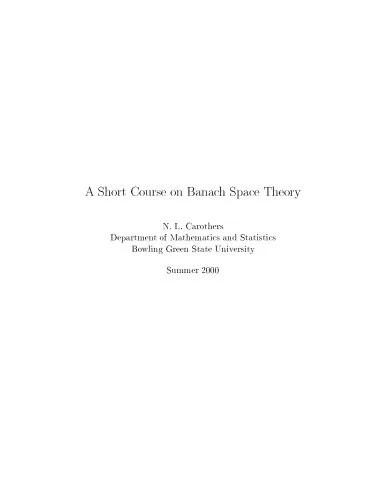 دانلود نسخه کامل کتاب A Short Course on Banach Space Theory
