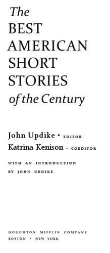 دانلود نسخه کامل کتاب The Best American Short Stories of the Century