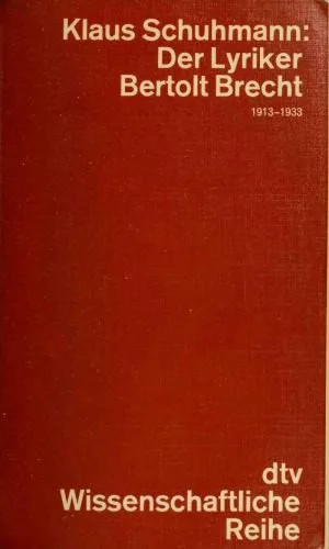دانلود نسخه کامل کتاب Der Lyriker Bertolt Brecht. 1913-1933