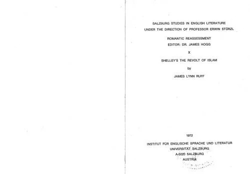 دانلود نسخه کامل کتاب Shelley’s The Revolt of Islam