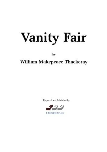 دانلود نسخه کامل کتاب Vanity Fair (Penguin Classics)