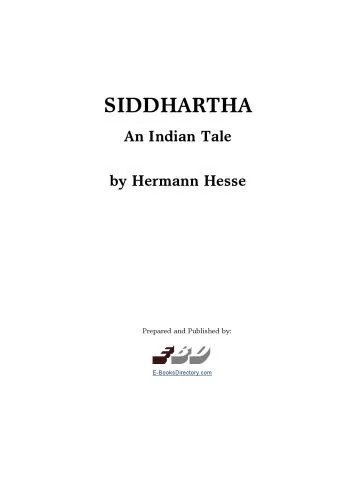 دانلود نسخه کامل کتاب Siddhartha