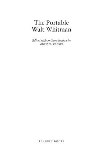 دانلود نسخه کامل کتاب The Portable Walt Whitman (Penguin Classics)