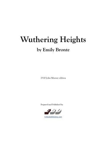 دانلود نسخه کامل کتاب Wuthering Heights