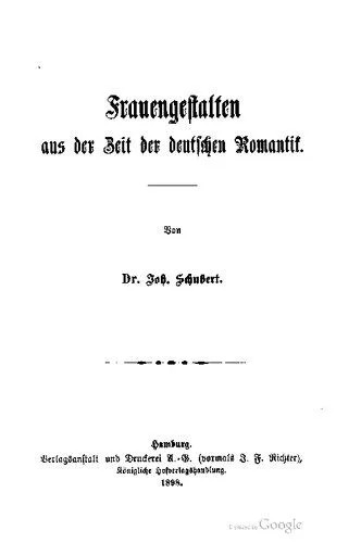 دانلود نسخه کامل کتاب Frauengestalten aus der Zeit der deutschen Romantik