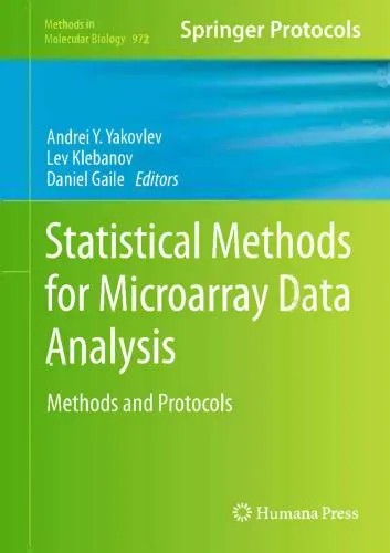 دانلود نسخه کامل کتاب Statistical Methods for Microarray Data Analysis: Methods and Protocol