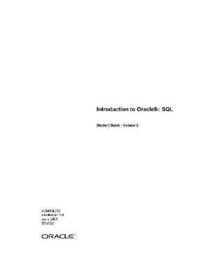 دانلود کتاب Oracle 9i Introduction to SQL – Oracle 9i مقدمه SQL