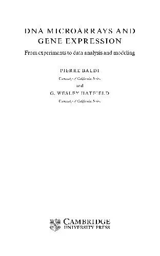 دانلود نسخه کامل کتاب DNA Microarrays and Gene Expression